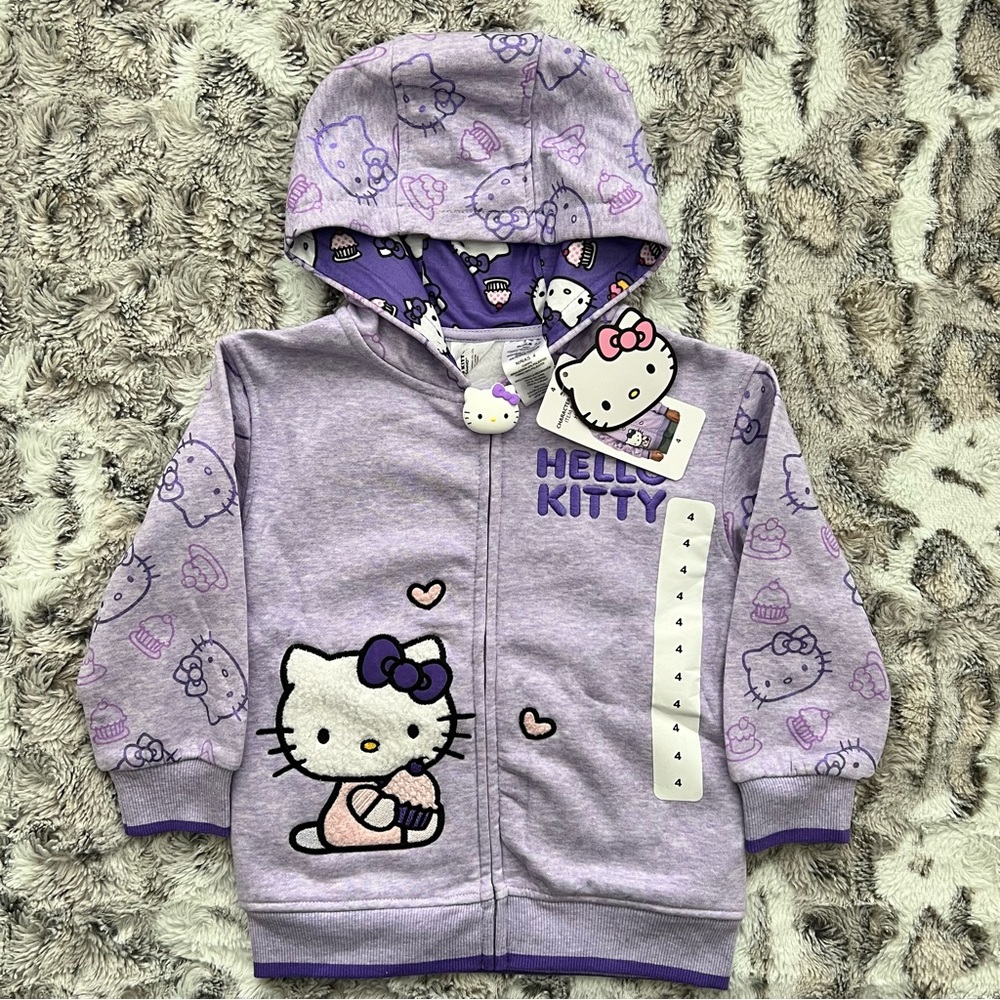 Hello Kitty Girls Disney Character Hoodie Size 4